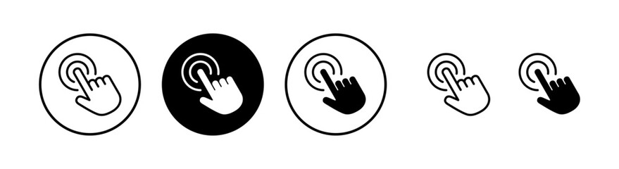 Hand click icon vector illustration. pointer sign and symbol. hand cursor icon