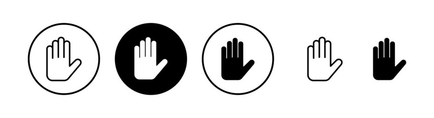 Hand icon vector illustration. hand sign and symbol. hand gesture