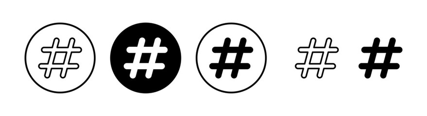 Hashtag icon vector illustration. hashtag sign and symbol