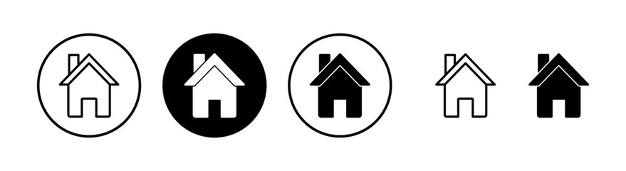 Home icon vector illustration. House sign and symbol