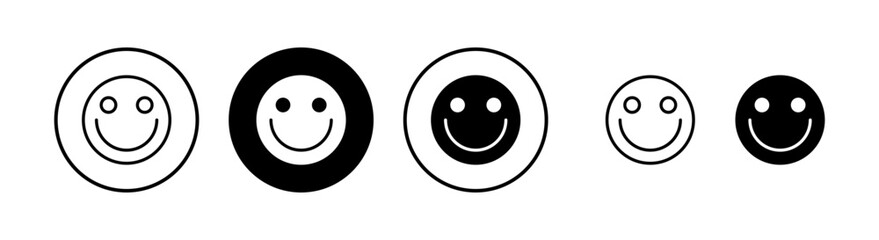 smile icon vector illustration. smile emoticon icon. feedback sign and symbol