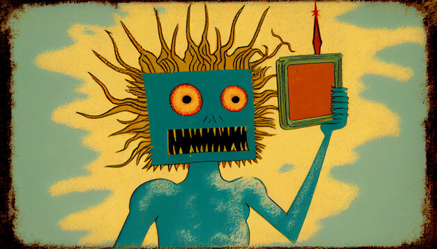   monster made in artificial intelligence