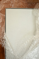 white bubble wrap for protect product, packaging industry