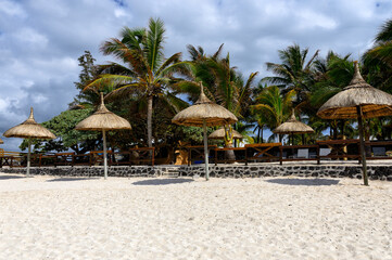 Fototapeta na wymiar Africa, Mauritius, Pamplemousses, Grand Port District , Blue Bay beach
