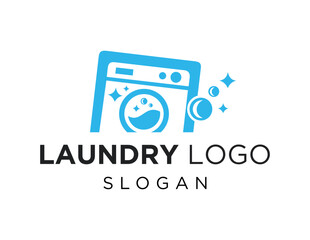Logo about Laundry on a white background. created using the CorelDraw application.