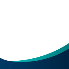 Obraz premium Wavy Blue Gradient Footer-02