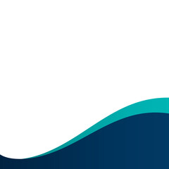 Obraz premium Wavy Blue Gradient Footer-06