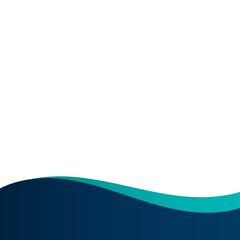Wavy Blue Gradient Footer-10