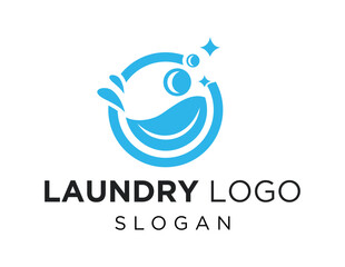 Logo about Laundry on a white background. created using the CorelDraw application.