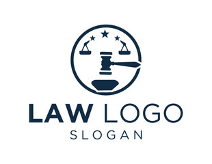 Logo about Law on a white background. created using the CorelDraw application.