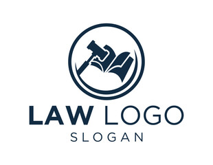 Logo about Law on a white background. created using the CorelDraw application.