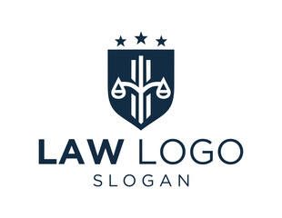 Logo about Law on a white background. created using the CorelDraw application.