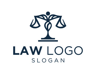 Logo about Law on a white background. created using the CorelDraw application.