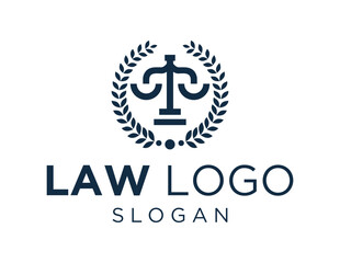 Logo about Law on a white background. created using the CorelDraw application.