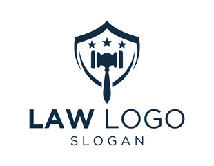 Logo about Law on a white background. created using the CorelDraw application.