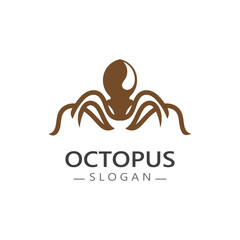 Octopus logo image design icon illustration animal vector