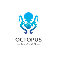Octopus logo image design icon illustration animal vector