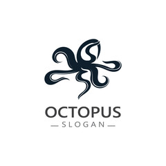 Octopus logo image design icon illustration animal vector