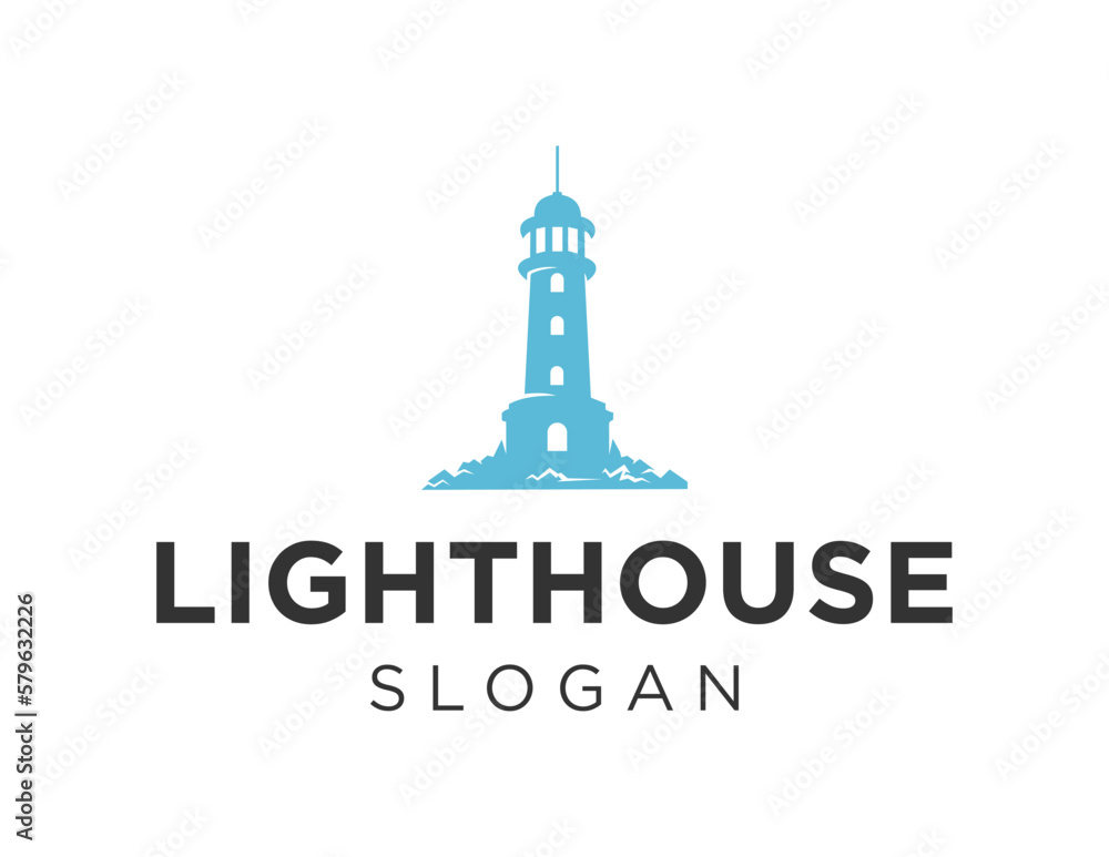 Aufkleber logo about lighthouse on a white background. created using the coreldraw application.