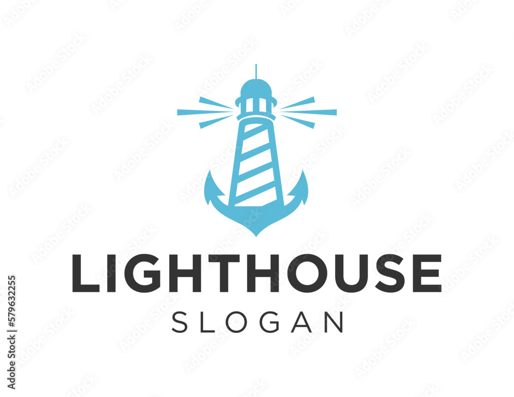 Aufkleber logo about lighthouse on a white background. created using the coreldraw application.
