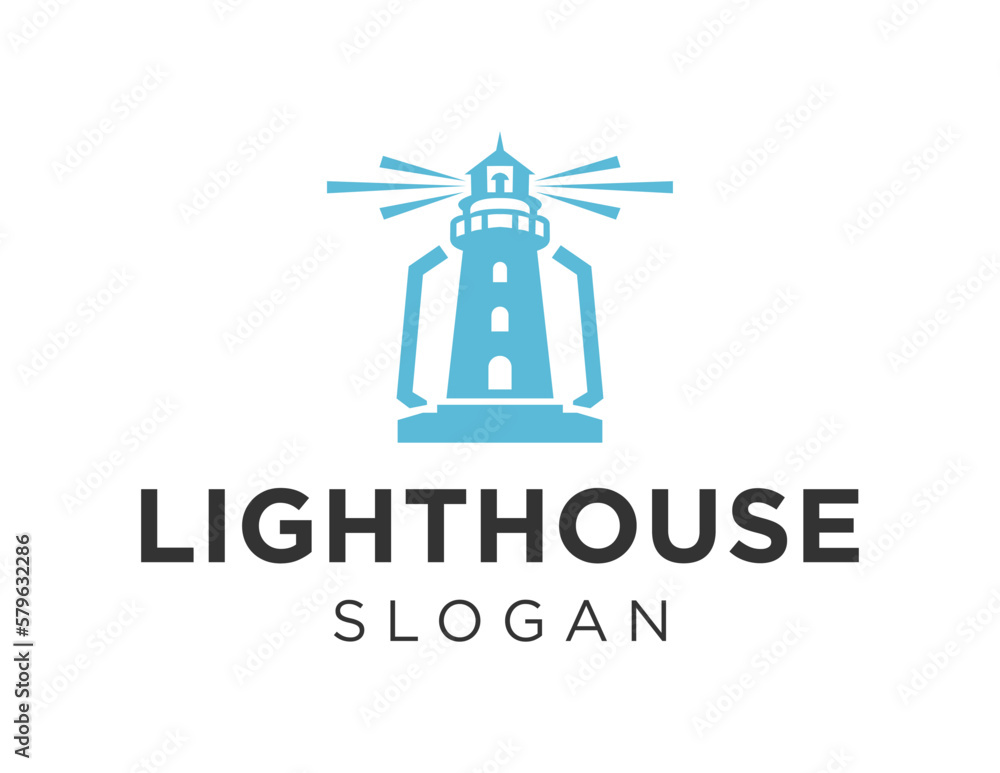 Aufkleber logo about lighthouse on a white background. created using the coreldraw application.