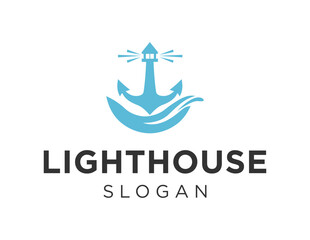 Logo about Lighthouse on a white background. created using the CorelDraw application.