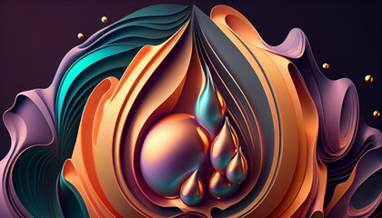 abstract liquid drop background