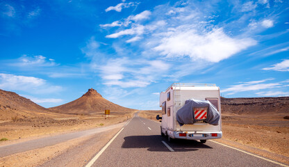 Road trip in Morocco with motor home