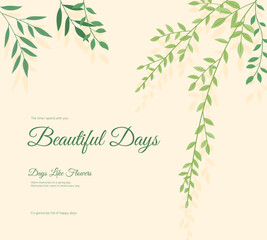 Various Spring Flower Illustration Collection