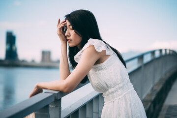 portrait of an asian beautyful girl