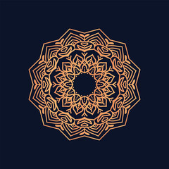 Luxury mandala design and golden background design