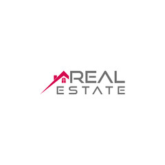 Real Estate icon. Building logo isolated on white background