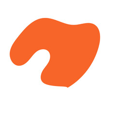 Orange Minimalism Aesthetics Blob