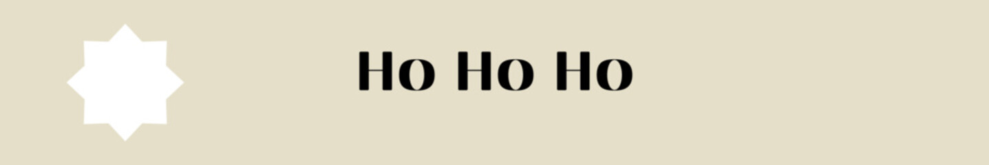 ho ho ho typography with premium background