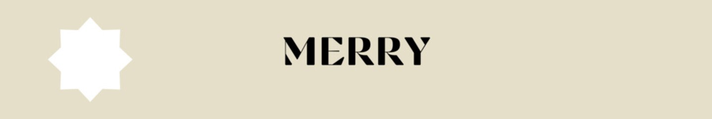 merry typography with premium background