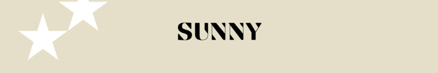 sunny typography with premium background
