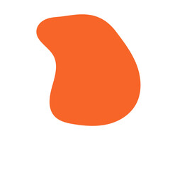Orange Minimalism Aesthetics Blob