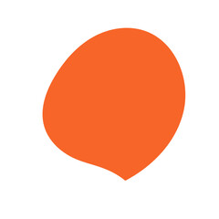 Orange Minimalism Aesthetics Blob