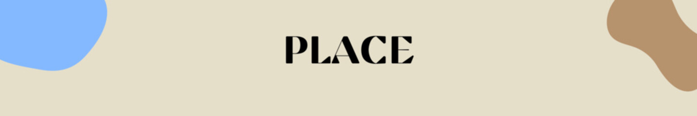 place typography with premium background