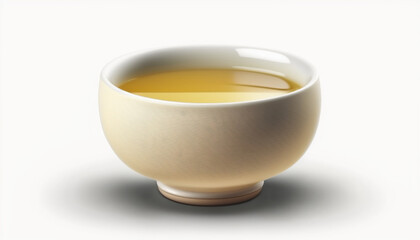 Isolated traditional Chinese tea cup on white background