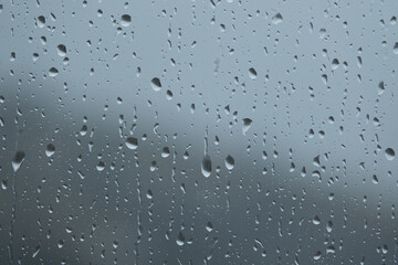 Goutte de pluie sur la fenêtre