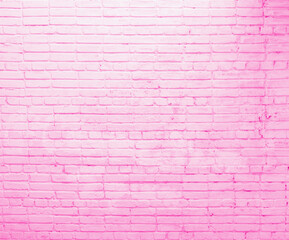 Photo of a pink brick wall. Abstract background.
