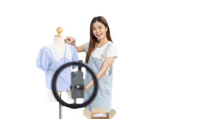 Beautiful woman with social media influences performing live or recording shows selling cheap...