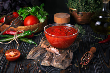 Tomato sauce in a bowl