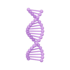 DNA 3d realistic object design vector icon illustration