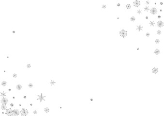 Metal Confetti Background White Vector. Dot Transparent Illustration. Grey Flake Macro. Luminous Glitter Card.