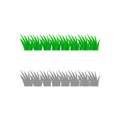 Green Spring Grass Design Element Vector