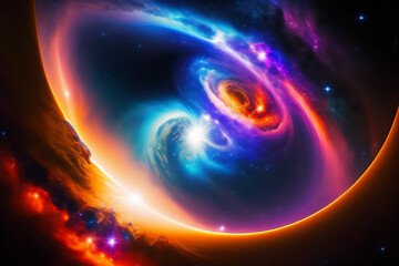 Star universe background, Stardust in deep universe, Milky way galaxy, Vector Illustration