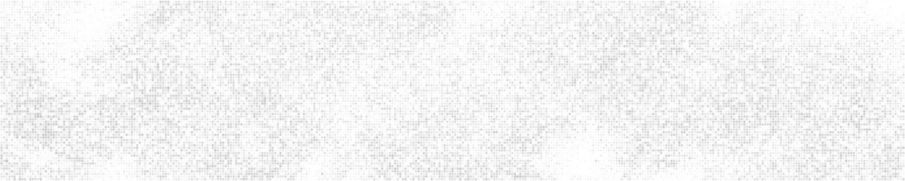 White And Grey Halftone Dotted. Panoramic Background. Abstract Polka Dots Pattern. Pop Art Style Backdrop. Wide Horizontal Long Banner. Vector Illustration, Eps 10. 