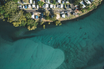 Aerial view of Brunswick Heads, NSW